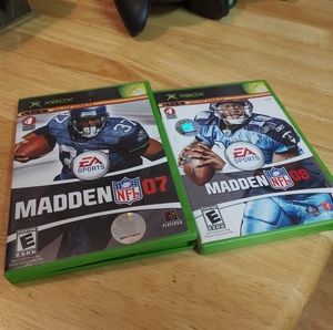 Madden 07 & Madden 08 Xbox gsme bundle